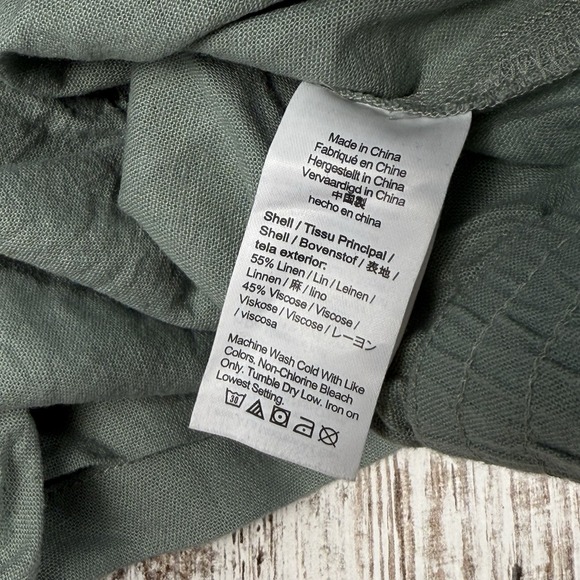 J.Crew Mint Green Linen Blend Shorts Sz L Lightweight Breathable - Picture 4 of 8